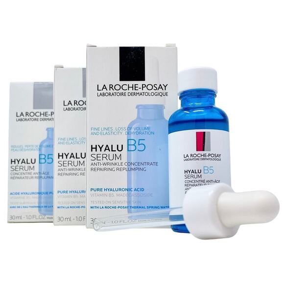 LOT OF 3 LA ROCHE-POSAY HYALU B5 SERUM 30ML ANTI-AGING NEW IN BOX - Picture 1 of 11